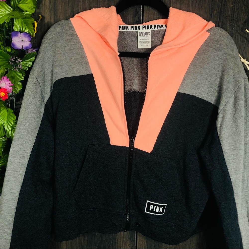 ^💙2/$40💙PINK Victoria Secret Zip Up Sweater Small - Picture 5 of 15